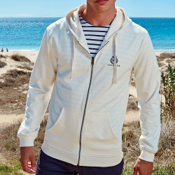Felpa con zip lunga e cappuccio Manuel Balestra Yachting