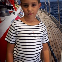 Maglietta a righe ragazzo Manuel Balestra Yachting